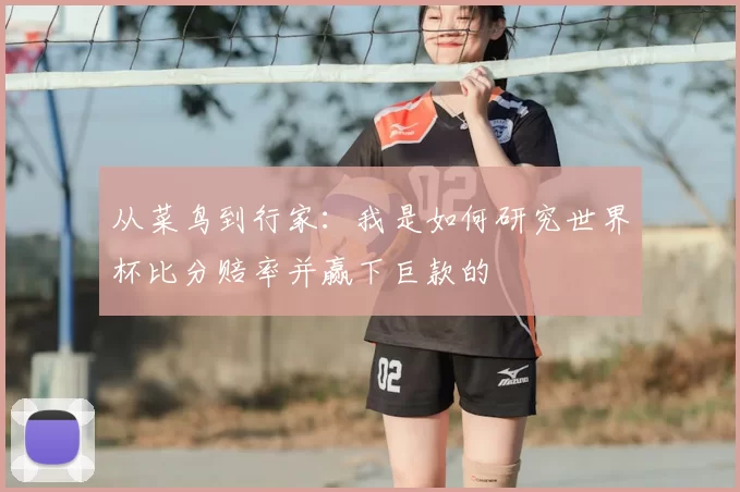从菜鸟到行家:我是如何研究世界杯比分赔率并赢下巨款的